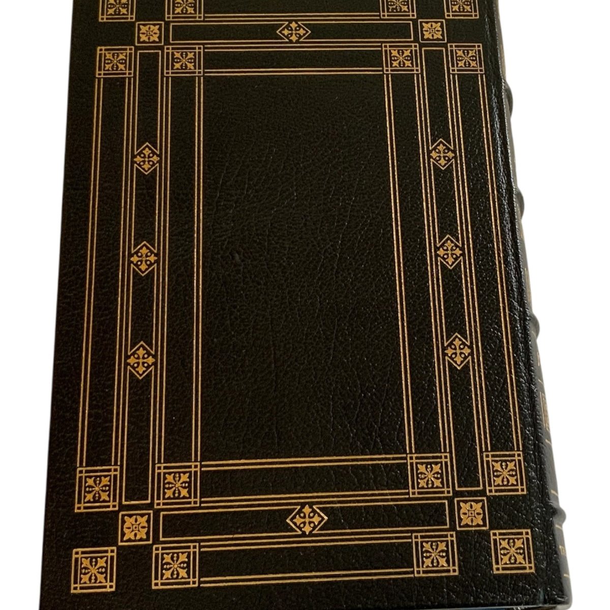 Franklin Mint Limited 1st Edition Full Leather Bound Book Roosevelt & Churchill 22K Gilt Moiré 1976 UNREAD