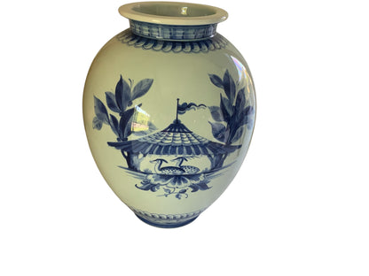 1951 Aluminia (Royal Copenhagen) Large Faience Baluster Vase Model 3075 / 1152 Made in Denmark