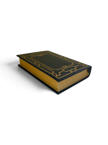 Franklin Mint Limited 1st Edition Full Leather Bound Book Irwin Shaw 22K Gilt Moiré 1977 UNREAD