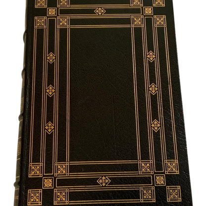 Franklin Mint Limited 1st Edition Full Leather Bound Book Roosevelt & Churchill 22K Gilt Moiré 1976 UNREAD