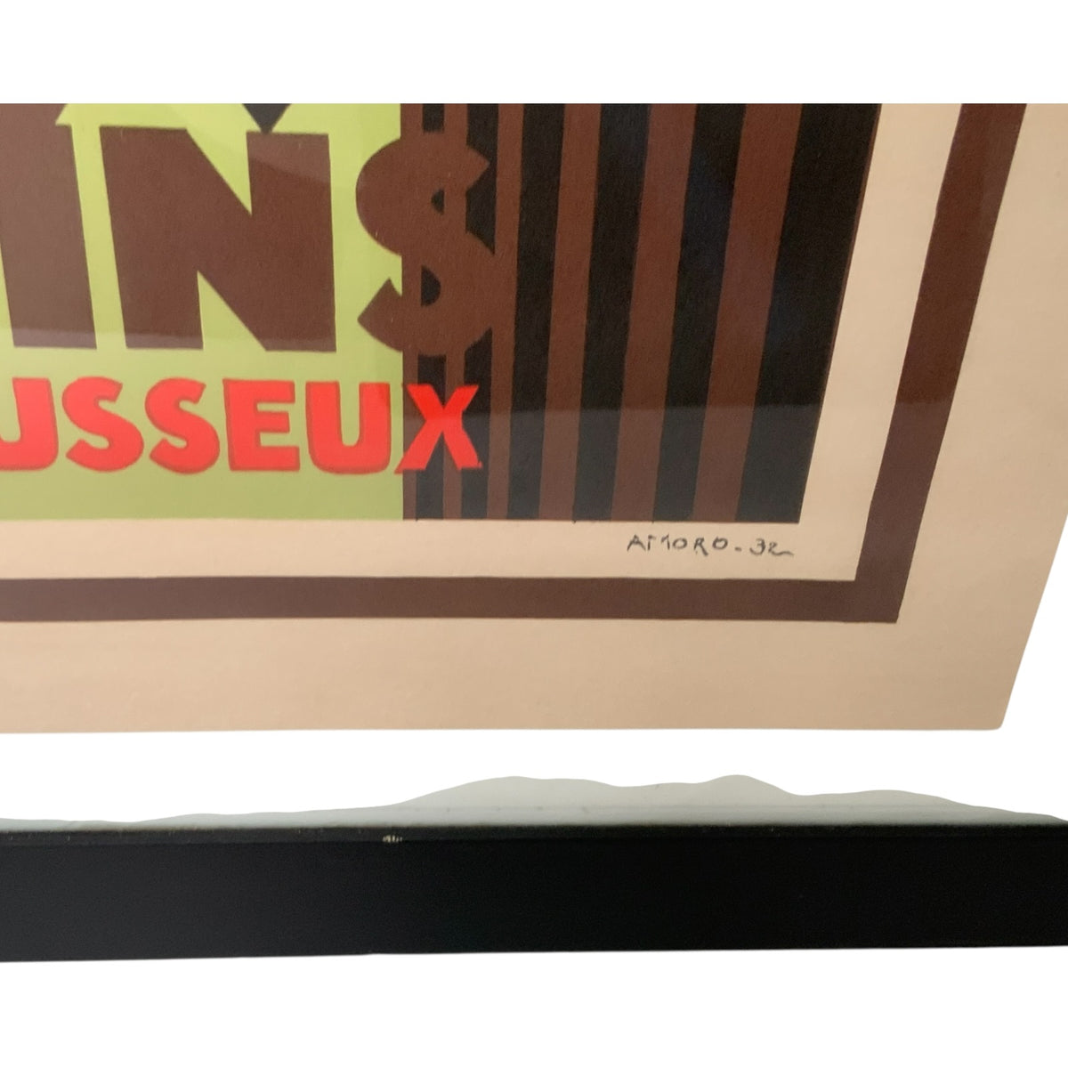 Vintage Amoro “Anjou Vins Mousseux” French Art Deco Lithographic Advertising Poster France c. 1932