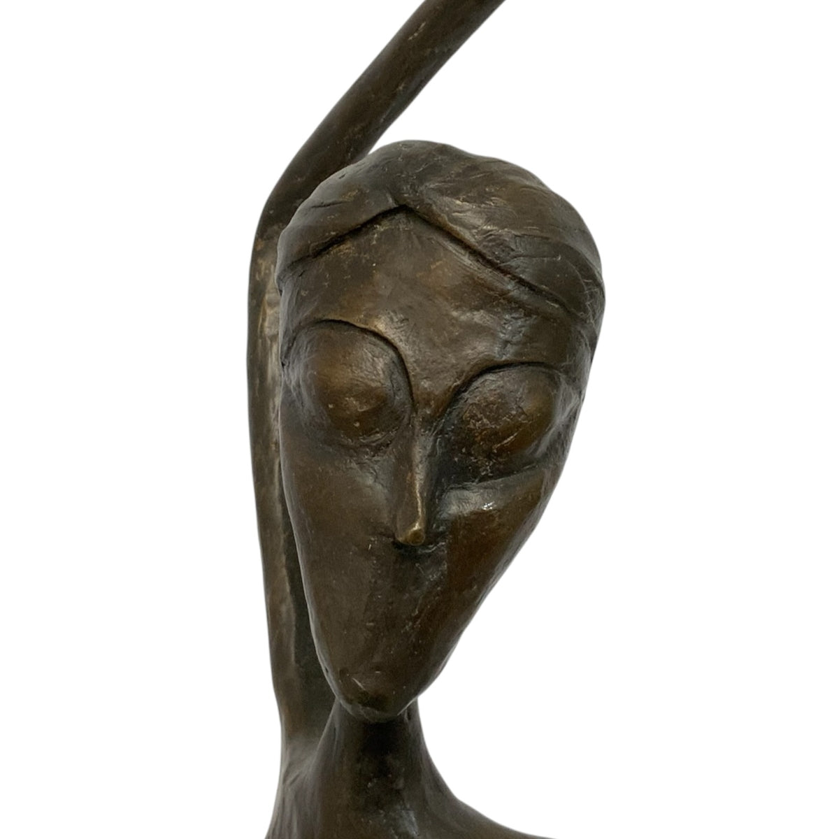 Aharon Bezalel Israeli Modernist Bronze Female Nude Sculpture, Late 1950s–1960s