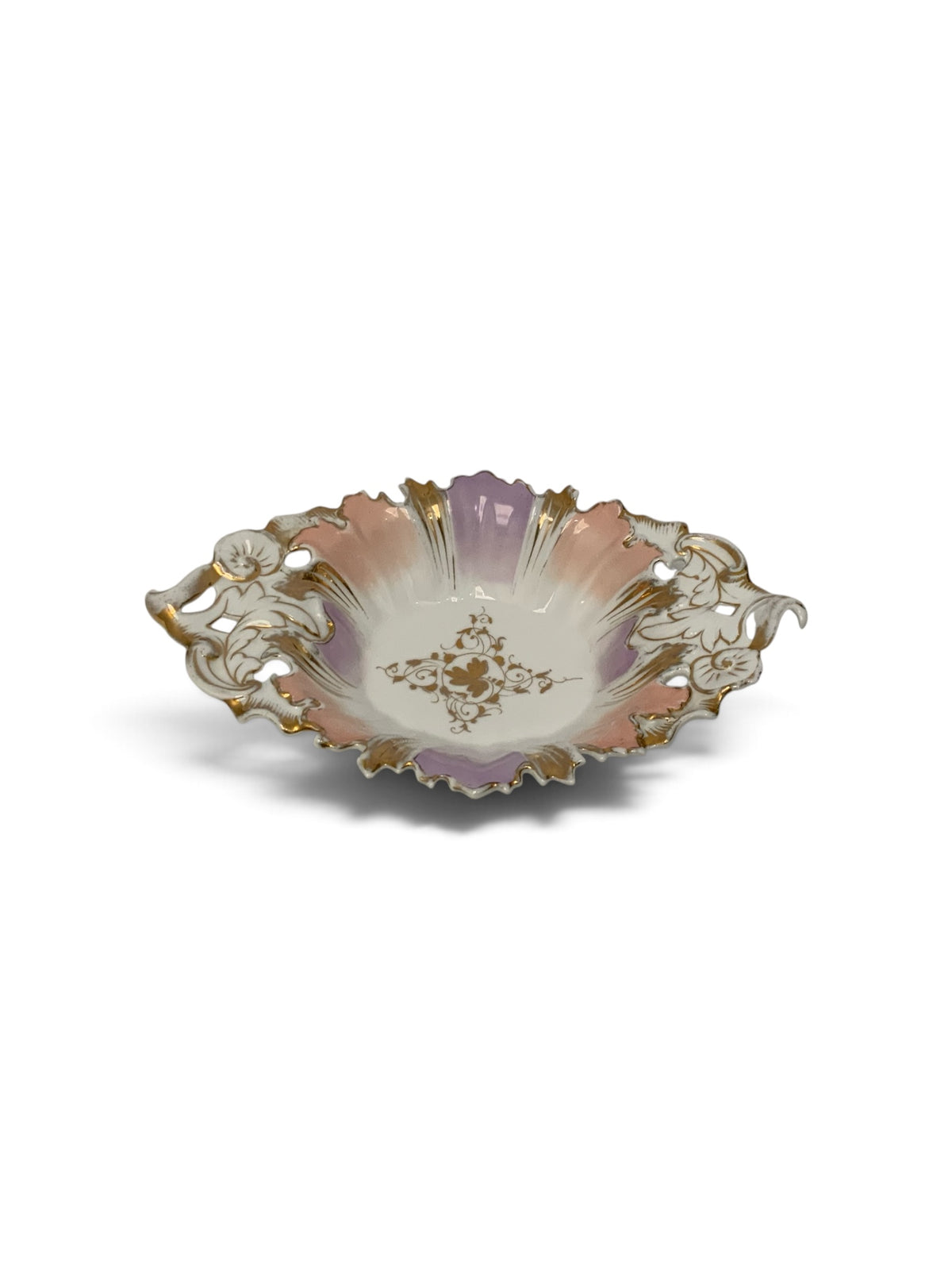 Antique Carl Tielsch C.T. Altwasser Porcelain Rococo Revival Centerpiece Bowl Germany c. 1890–1910