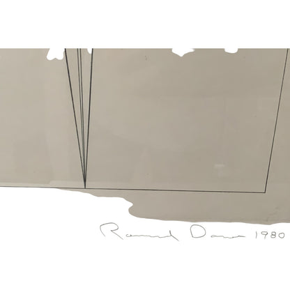 Vintage Ronald Davis “Rotation-Tilt” Limited Edition Geometric Print Signed Ltd. Ed. 10/34 USA 1980