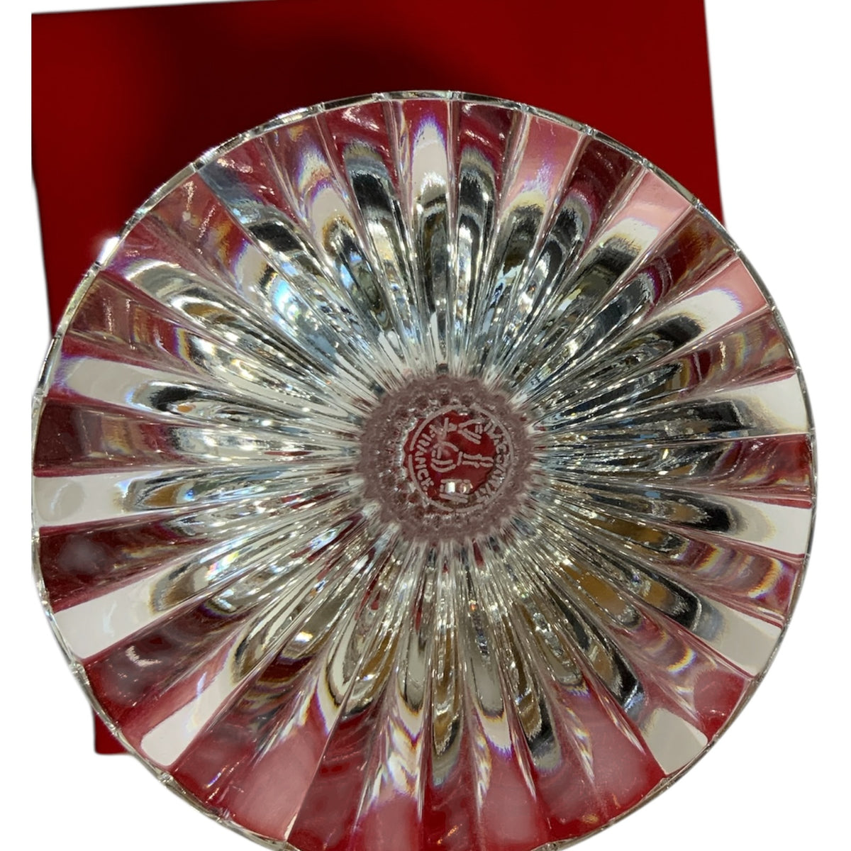 Pair Vintage Baccarat Massena Water Goblet Crystal No Trim 7” Mint Made in France 1979