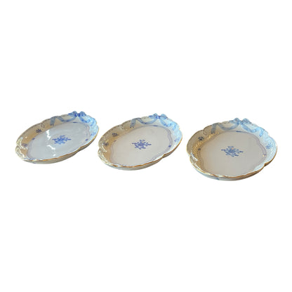 Herend Blue Garden WB-3 157-Piece Hand-Painted Porcelain Estate Dinner Service for 20 Hungary 1980s