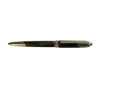 Vintage 1992 Cartier Cougar Ballpoint Pen - Gunmetal Titanium & Onyx Trinity Made in France