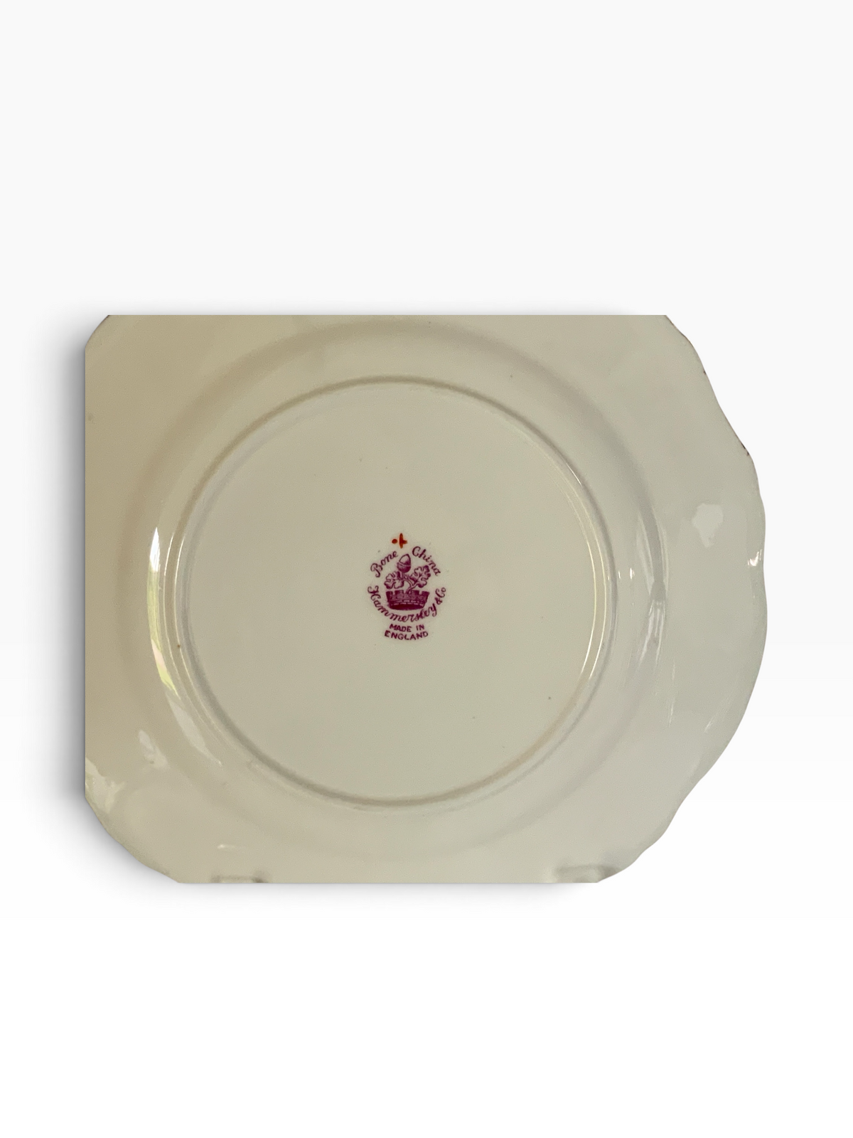 Vintage Hammersley "Queen Anne" Bone China 7.75" Salad Dessert Plate Made in England 1940s-1950s