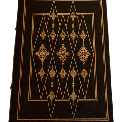 Franklin Mint Limited 1st Edition Full Leather Bound Book Paul Theroux 22K Gilt Moiré 1978 UNREAD