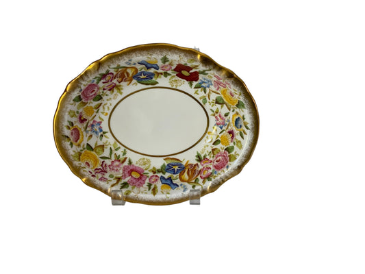 Vintage Hammersley "Queen Anne" Bone China Oval Vegetable Serving Bowl England 1940s-1950s