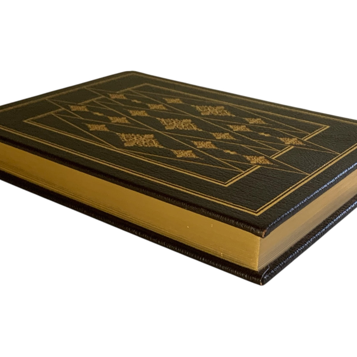 Franklin Mint Limited 1st Edition Full Leather Bound Book Paul Theroux 22K Gilt Moiré 1978 UNREAD