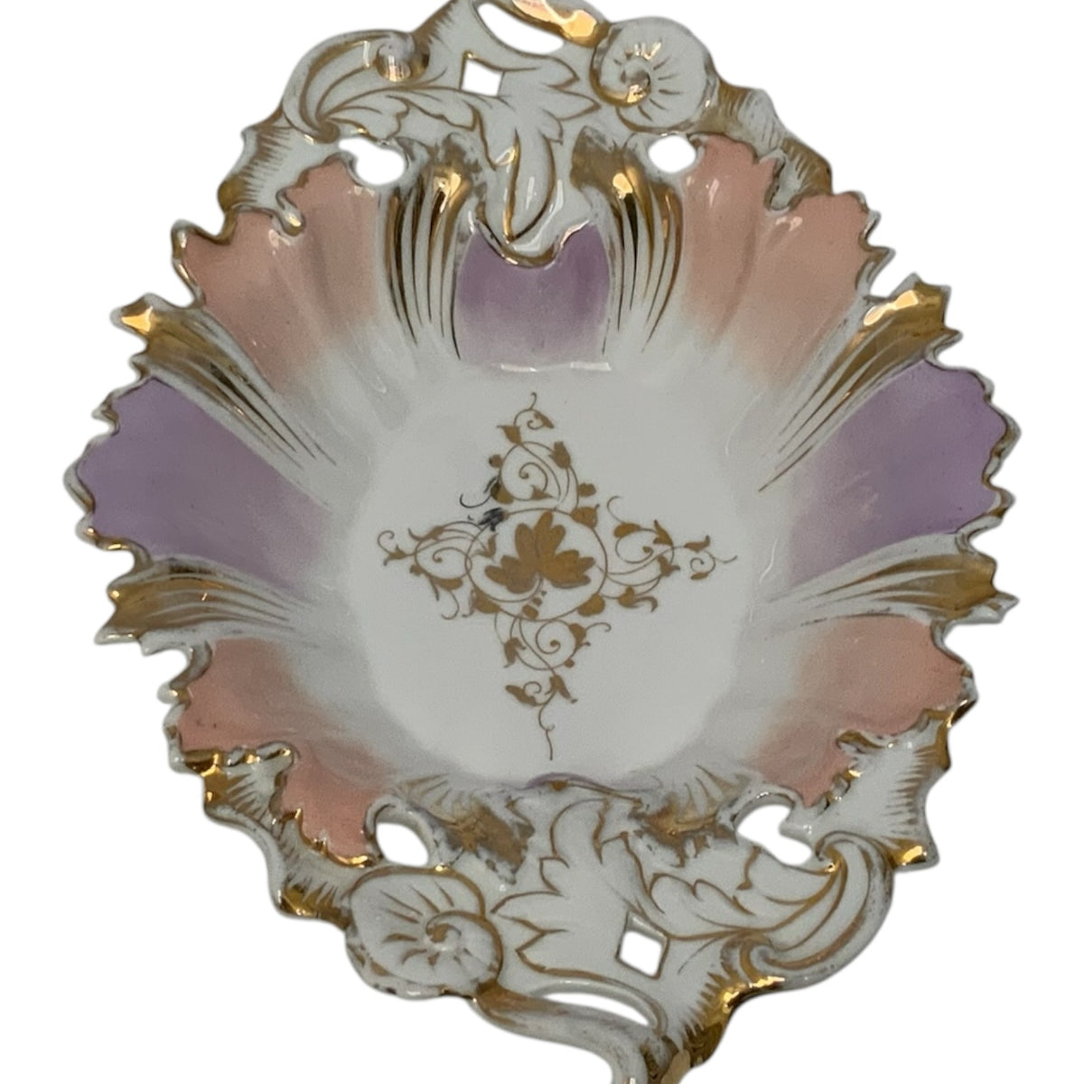 Antique Carl Tielsch C.T. Altwasser Porcelain Rococo Revival Centerpiece Bowl Germany c. 1890–1910