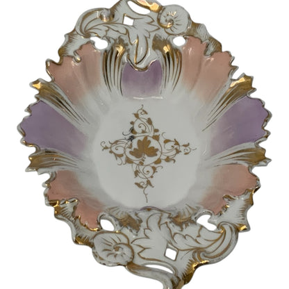 Antique Carl Tielsch C.T. Altwasser Porcelain Rococo Revival Centerpiece Bowl Germany c. 1890–1910