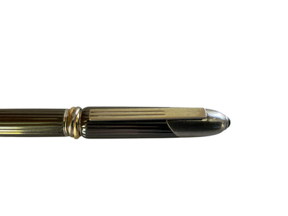 Vintage 1992 Cartier Cougar Ballpoint Pen - Gunmetal Titanium & Onyx Trinity Made in France