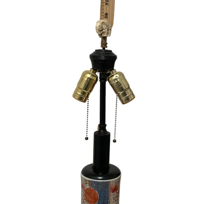 Fine Pair of Antique Japanese Imari Porcelain Baluster Vase Table Lamps Late Meiji Taisho Period, c. 1900–1920s