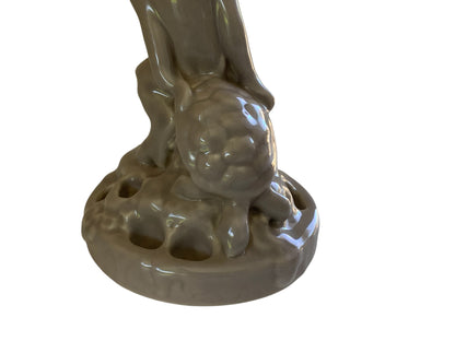 Antique Rookwood Pottery Porcelain Art Deco/Arts & Crafts Faun & Turtle Flower Frog Made in USA 1916