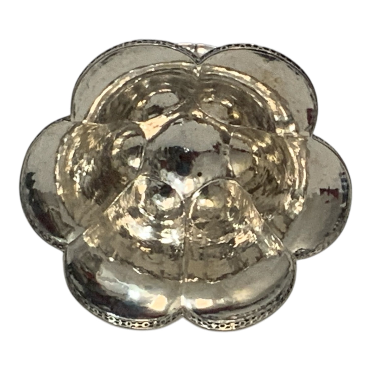 Antique German .830 Silver Six-Lobed Footed Bowl Attributed to Neresheimer Germany c. 1900
