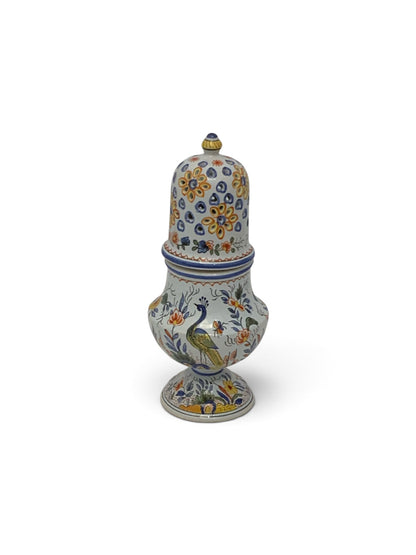 Vintage Tiffany & Co. Hand-Painted French Faience Muffineer Sugar Shaker No. 2896 Made in France 1980s