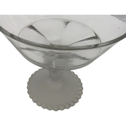 Antique Gillinder & Sons Frosted Lion Pattern Covered Glass Compote 11" America c. 1876–1900