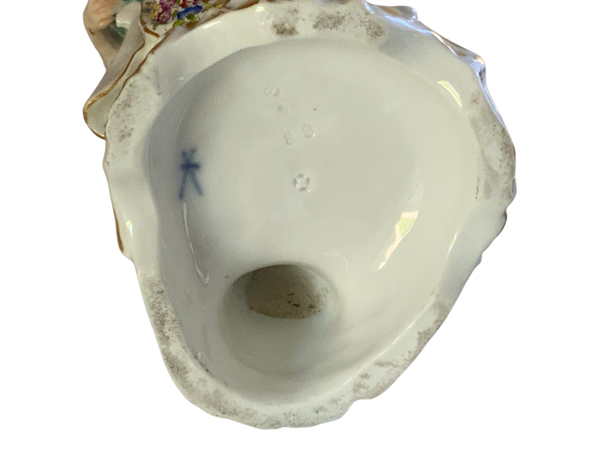Fine Pair of Antique Meissen First-Quality Porcelain Rococo Figurines Made in Germany c. 1860-1890