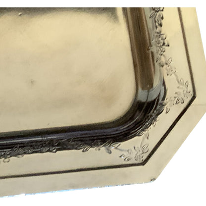 Antique Masonic Silver-Plated Sandwich Tray Chesapeake Consistory No.1 M.R.S. c. 1890–1920