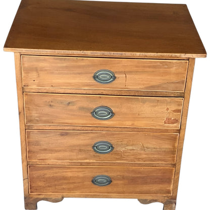 Antique American Federal Mahogany Diminutive Four-Drawer Chest Possibly Mid-Atlantic Circa 1800–1825