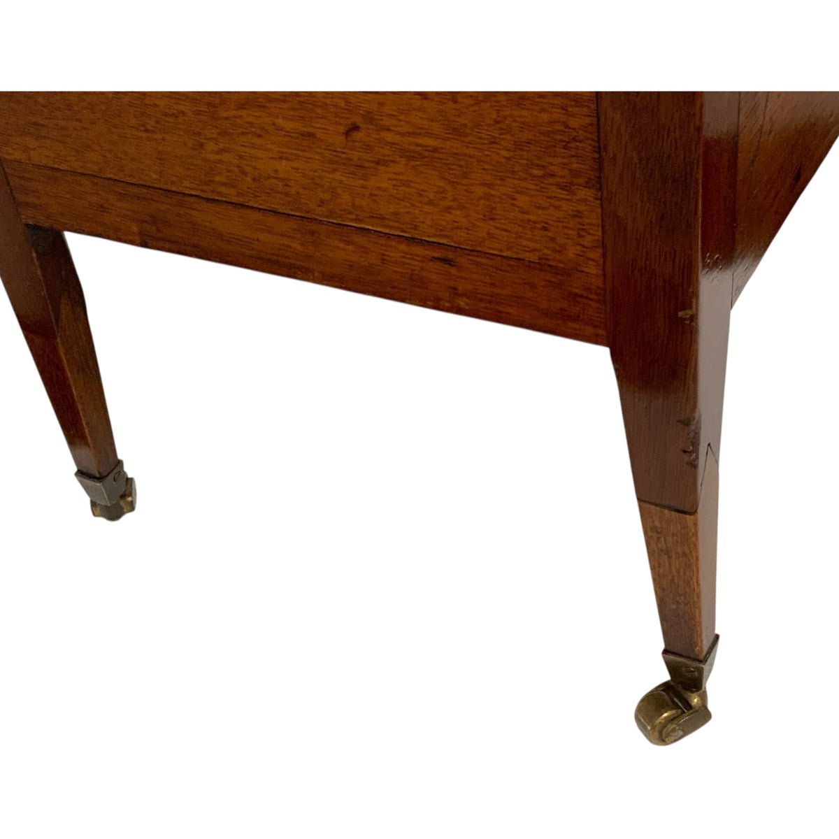George III/Regency/Federal Inlaid Flame Mahogany Square Cellarette on Stand Circa 1795–1810