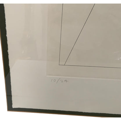 Vintage Ronald Davis “Rotation-Tilt” Limited Edition Geometric Print Signed Ltd. Ed. 10/34 USA 1980