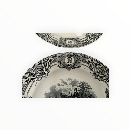 Boch Frères La Louvière Napoleon Commemorative Plates Set of 12 Belgium c. 1920s-1930s