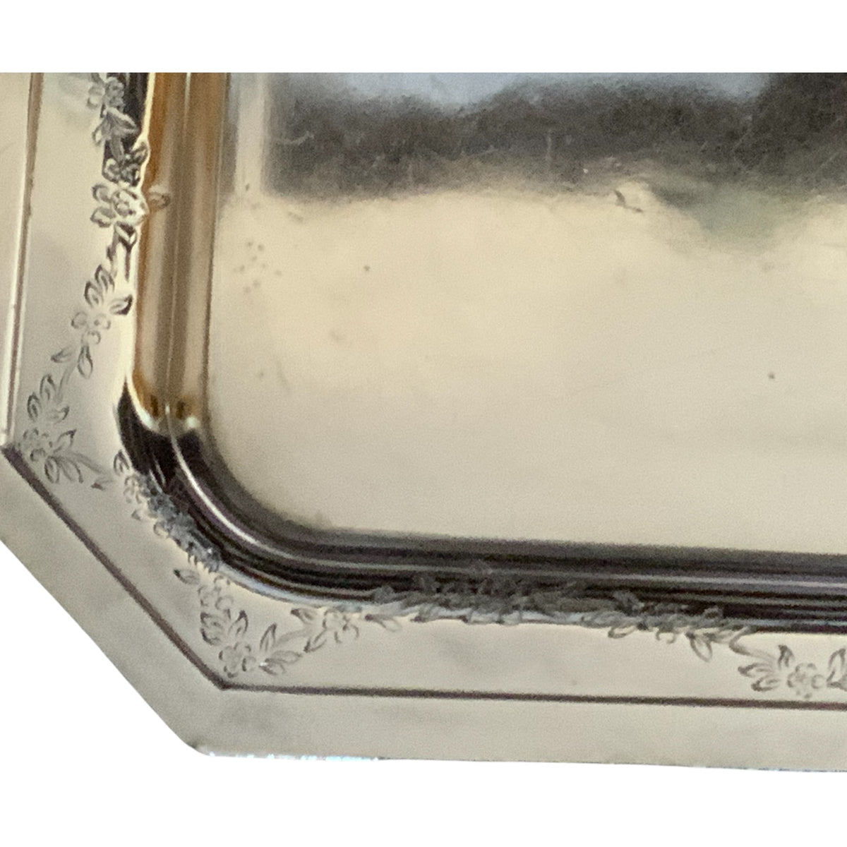 Antique Masonic Silver-Plated Sandwich Tray Chesapeake Consistory No.1 M.R.S. c. 1890–1920