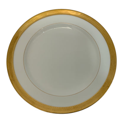 Minton England H1934 Gold Encrusted Greek Key Luncheon Plates Set of 10 9" c. Early 20th Century