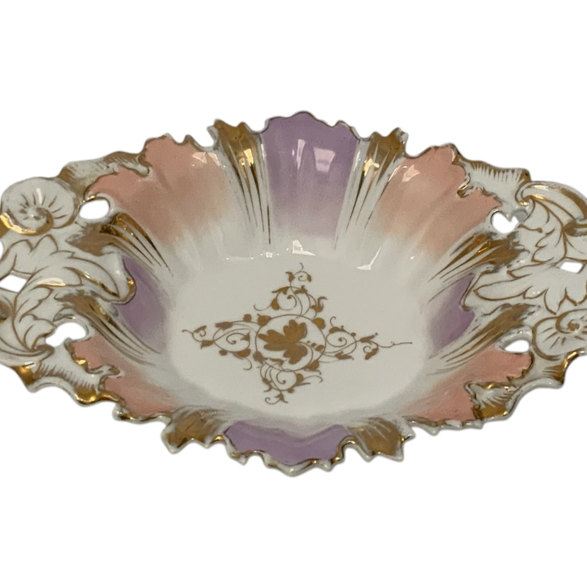 Antique Carl Tielsch C.T. Altwasser Porcelain Rococo Revival Centerpiece Bowl Germany c. 1890–1910