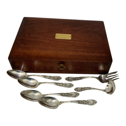 International Silver Richelieu Sterling Silver Flatware 66-Piece Estate Set Service for 8 USA 1950s-1960s