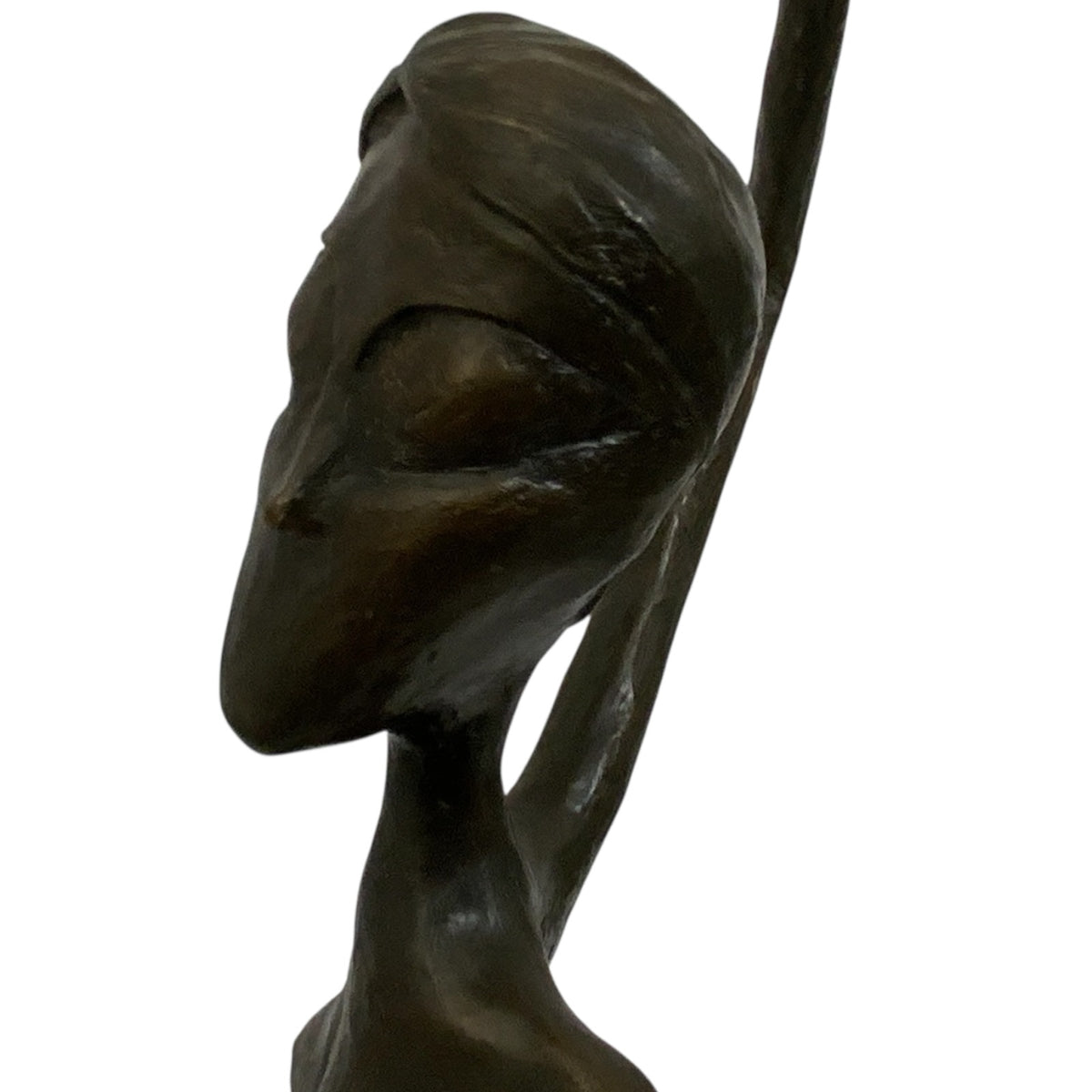 Aharon Bezalel Israeli Modernist Bronze Female Nude Sculpture, Late 1950s–1960s