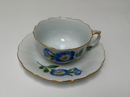 Vintage Rare Meissen Pfeiffer Period 25-Piece Multi-Floral Botanical Coffee & Dessert Service First Quality c1924-1934