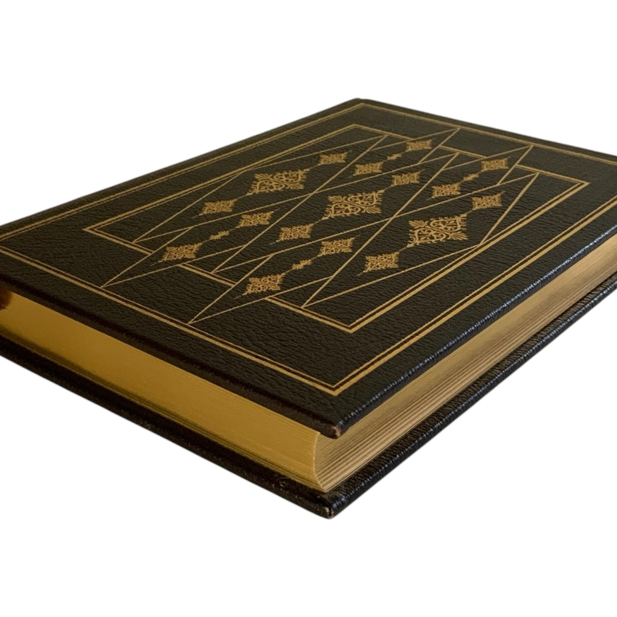 Franklin Mint Limited 1st Edition Full Leather Bound Book Paul Theroux 22K Gilt Moiré 1978 UNREAD