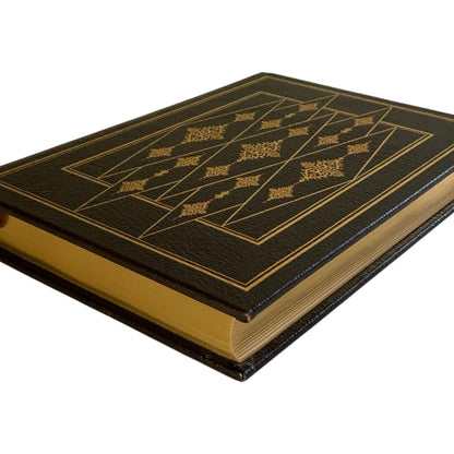 Franklin Mint Limited 1st Edition Full Leather Bound Book Paul Theroux 22K Gilt Moiré 1978 UNREAD