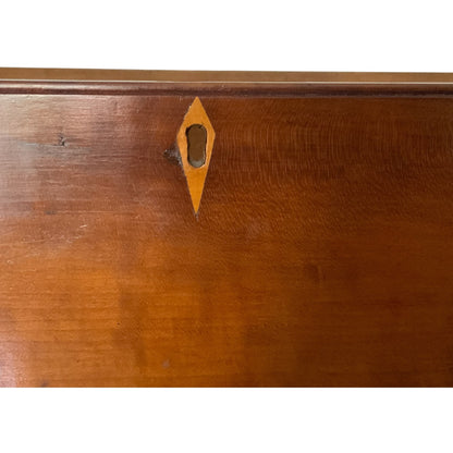Antique American Federal Sheraton Southern Inlaid Cherry Chest of 5 Drawers USA circa 1815–1825