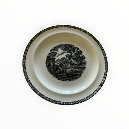 Vintage Wedgwood Lugano Black 51-Piece Dinnerware Set England 1962–1980