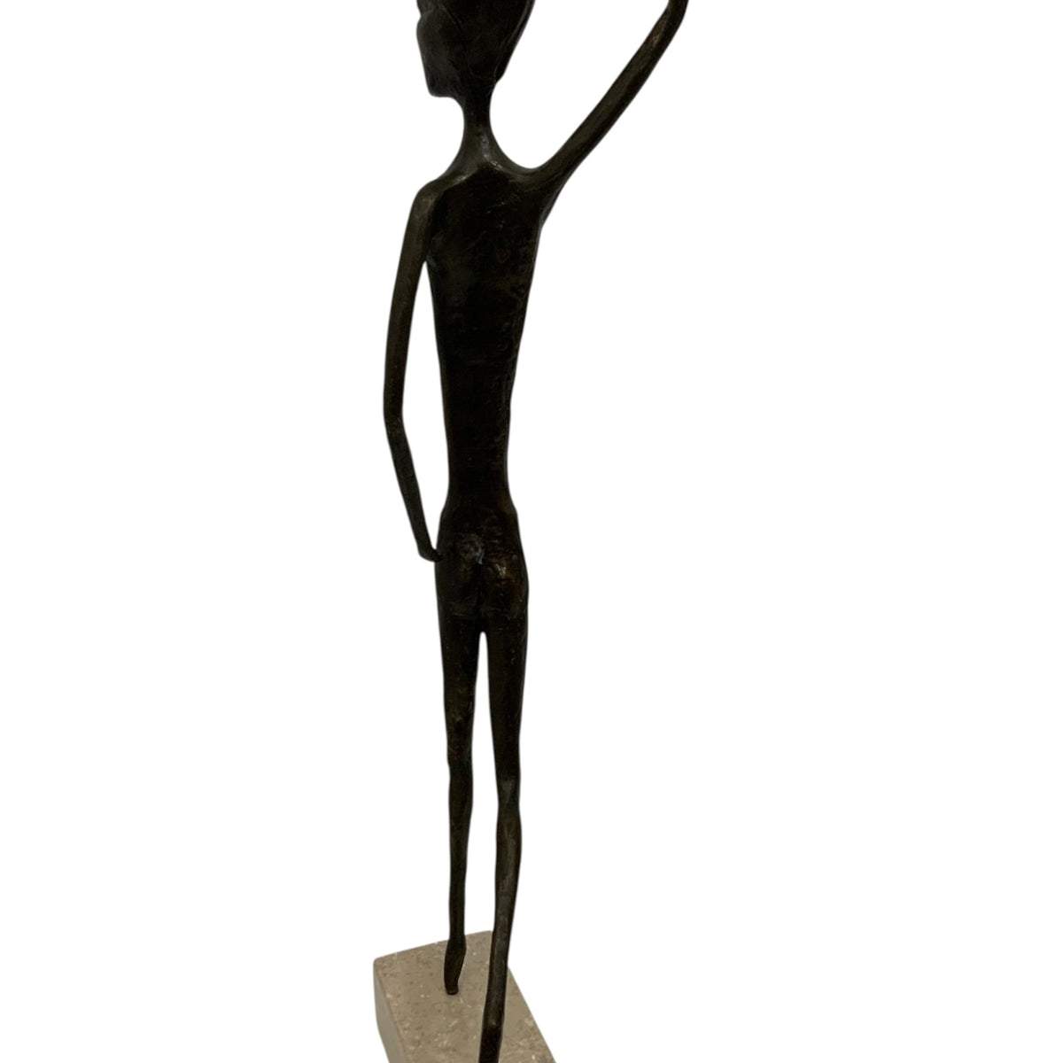 Aharon Bezalel Israeli Modernist Bronze Female Nude Sculpture, Late 1950s–1960s