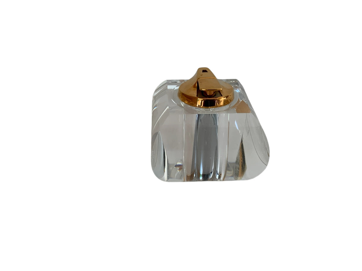 Vintage 1970s Feliceantonio Botta Lucite Table Lighter – Ronson Varaflame Italy 1970s
