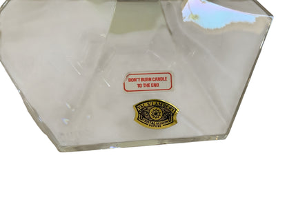 Vintage Val Saint Lambert Elysee 11.25" Crystal Candlesticks Made in Belgium 1980s-2000s NIB
