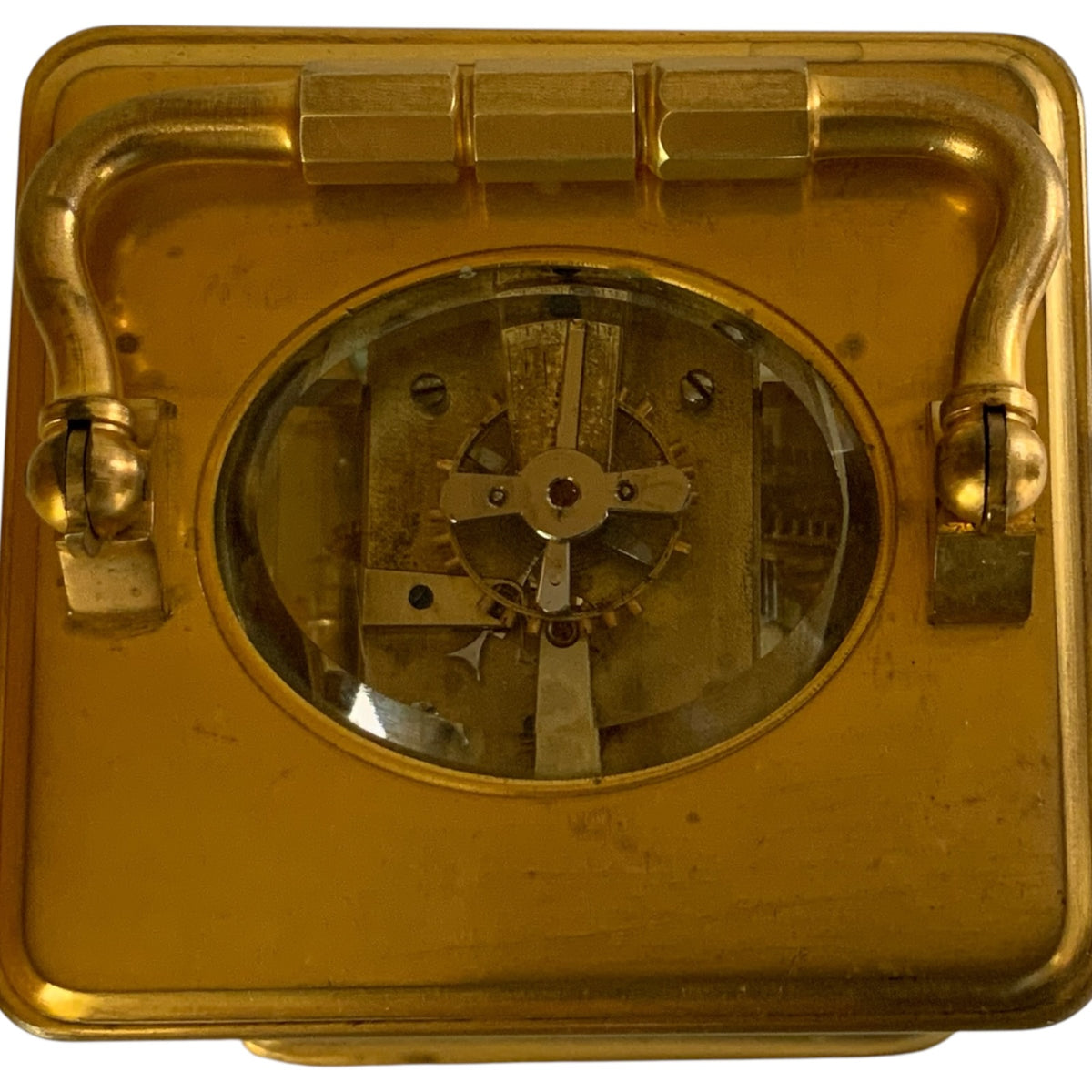 Antique Charles Oudin French Brass Gorge-Cased Timepiece Carriage Clock Paris c1860–1870 NOT TESTED