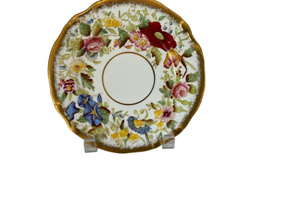 Vintage Hammersley "Queen Anne" Bone China 7" Bread & Butter Plate Made in England 1940s-1950s