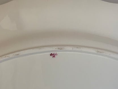 Vintage Hammersley "Queen Anne" Bone China 16" Oval Serving Platter Made in England 1940s-1950s