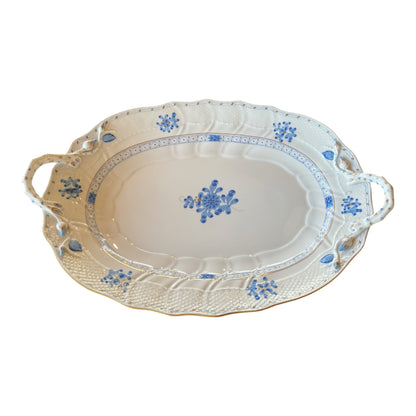 Herend Blue Garden WB-3 157-Piece Hand-Painted Porcelain Estate Dinner Service for 20 Hungary 1980s