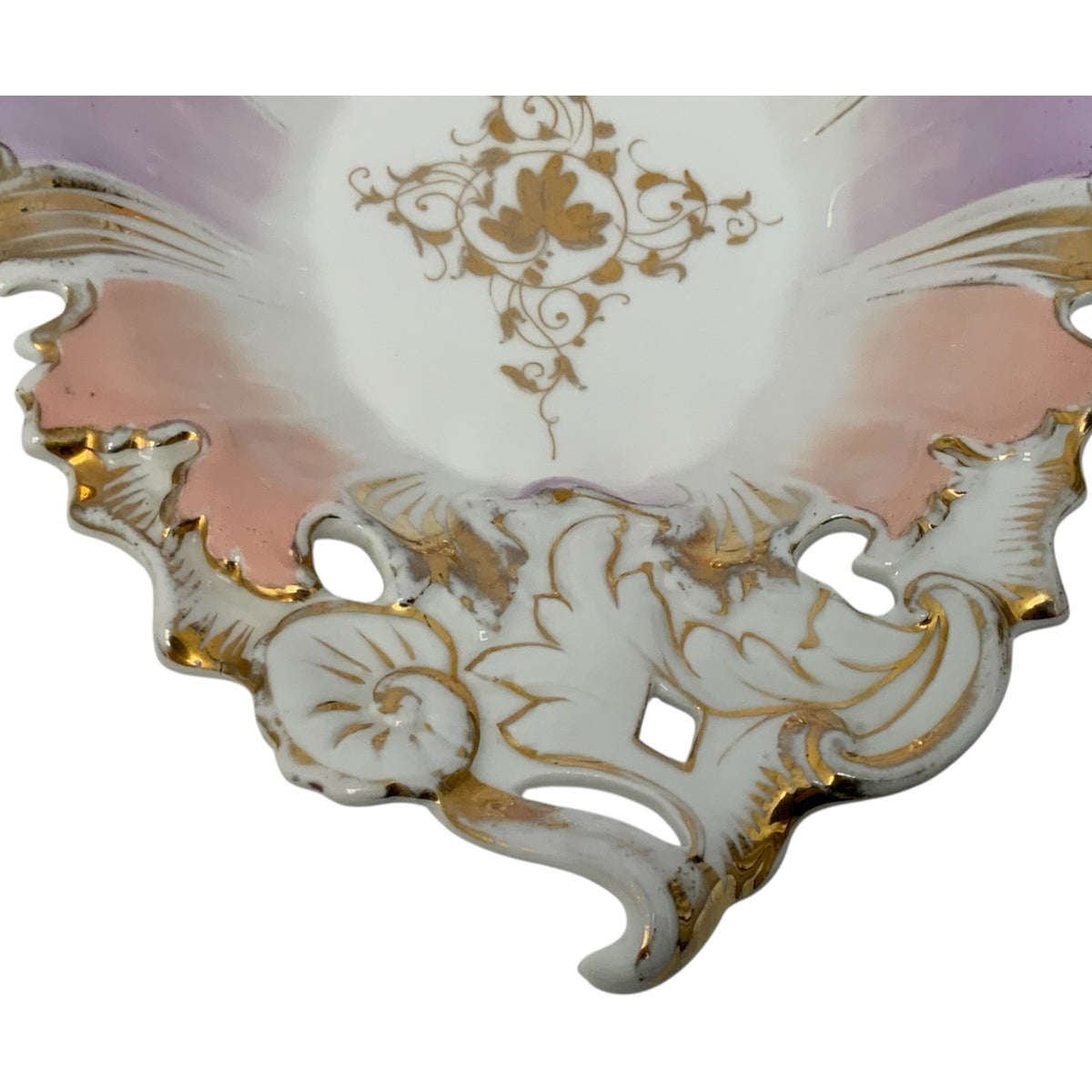 Antique Carl Tielsch C.T. Altwasser Porcelain Rococo Revival Centerpiece Bowl Germany c. 1890–1910