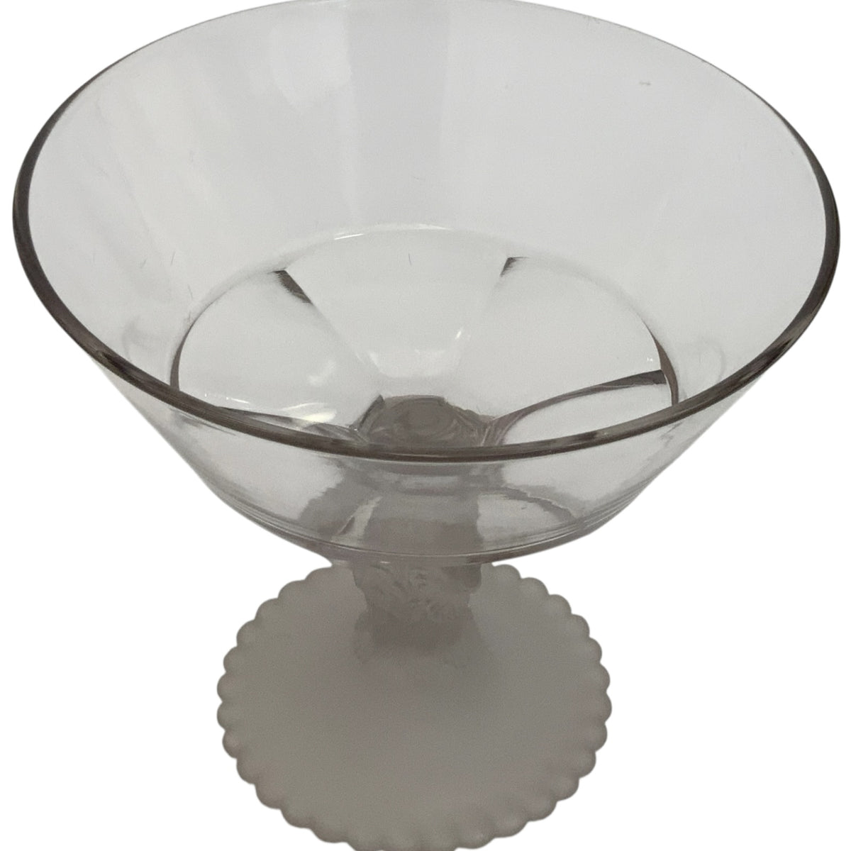 Antique Gillinder & Sons Frosted Lion Pattern 12" Covered Glass Compote, America c. 1876–1900