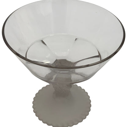 Antique Gillinder & Sons Frosted Lion Pattern 12" Covered Glass Compote, America c. 1876–1900