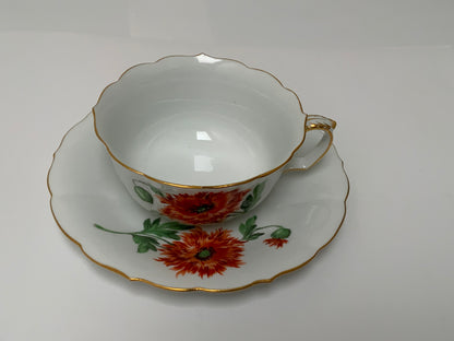 Vintage Rare Meissen Pfeiffer Period 25-Piece Multi-Floral Botanical Coffee & Dessert Service First Quality c1924-1934